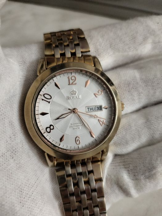 Часы Royal London automatic, годинник мезанічний Англія