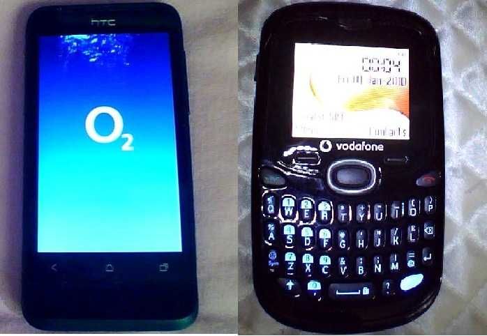 Мобильный Vodjfon 345 & HTC One V