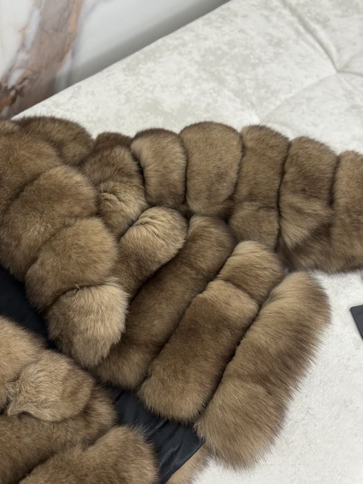 Шуба из финского песца под соболь