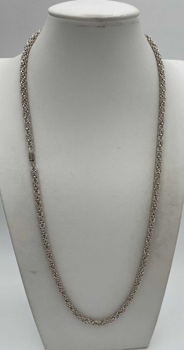 Srebrny łańcuszek królewski 925, 61,87 gram 72 cm