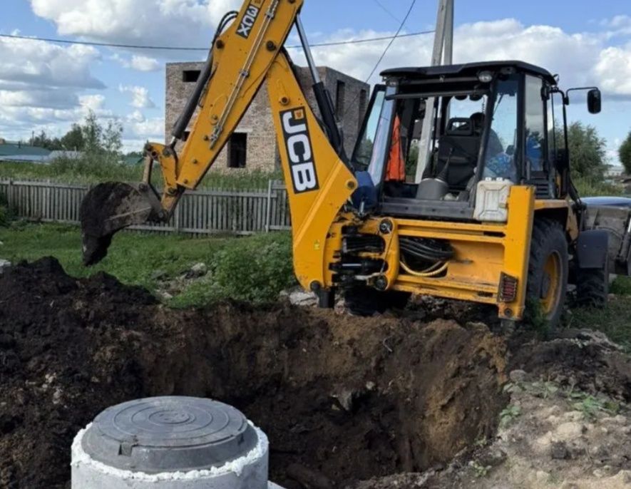 Септик под ключ из бетонных колец с полным обслуживанием 10.5/15/25куб