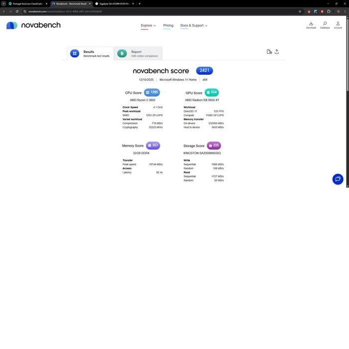 PC Gaming (Ryzen 5 3600 + Rx 6650 XT)