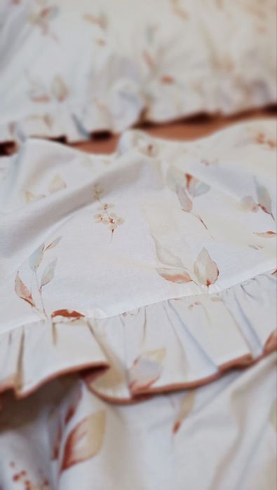 Розпродаж! Односпальна Постільна білизна з рюшами 100 % бав підліткова