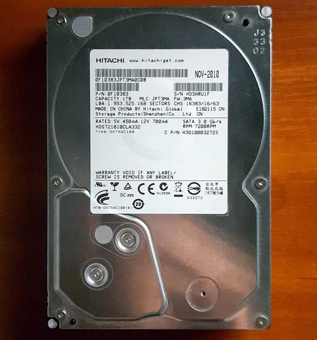 Жесткий Диск Hitachi 1Tb, 3.5