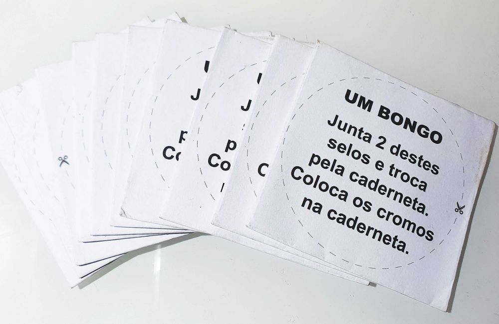 10 Antigas Carteirinhas Cromos ~ "UM BONGO" ~ Brindes Caderneta Poster