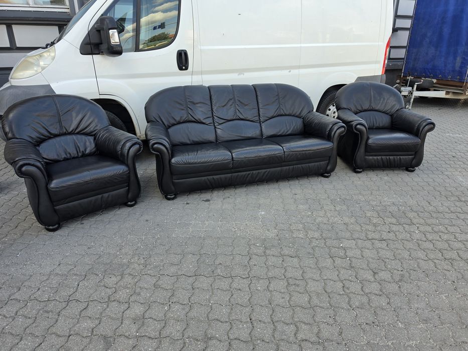 Komplet skórzany jak nowy, TRANSPORT CAŁY KRAJ
