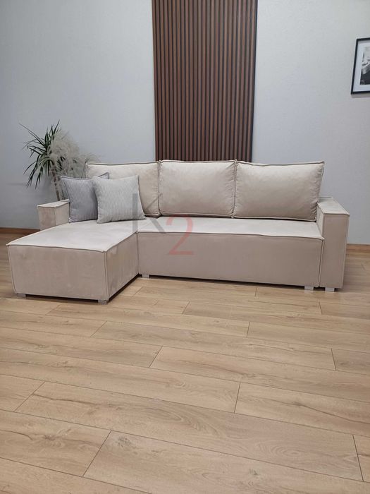 Narożnik Orlean Kanapa Sofa Łóżko Rogówka z Funkcją spania+ Gratis