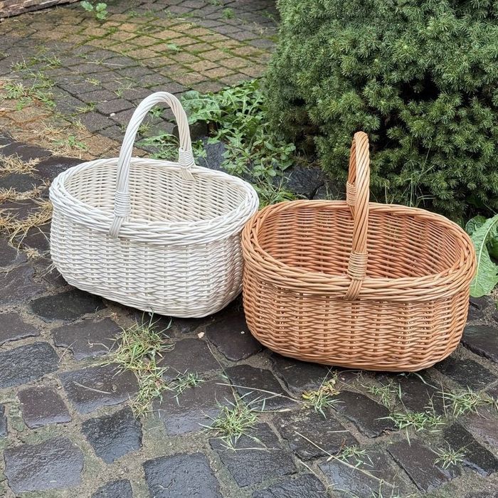 Кошик "Новинка" 37×27×17 см плетений з натуральної лози корзина