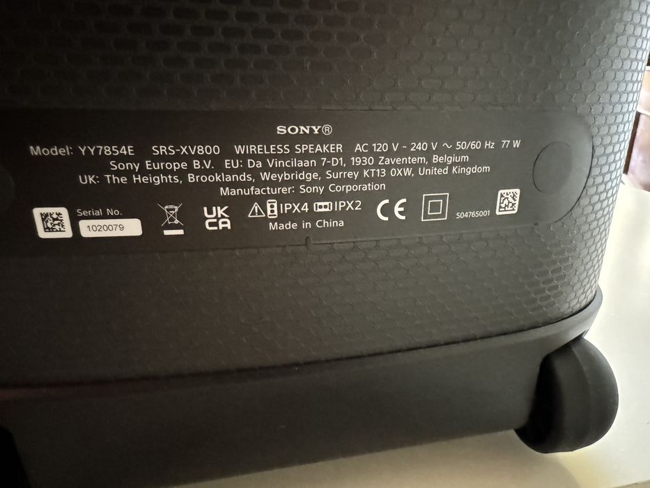 Портативна колонка. Sony SRS-XV 800.