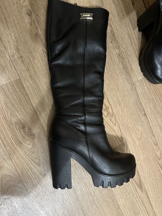 Шкіряні Чоботи трактор зимові 38 р.