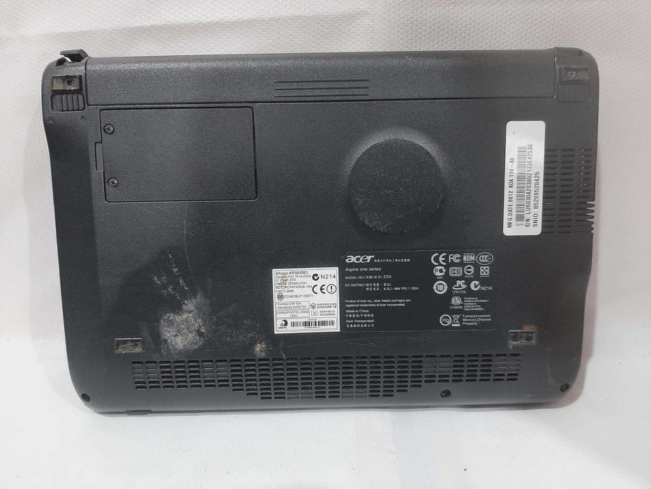 Notebook Acer aspire One ZG5 Atom N270/1GB/eMMC 16GB /Win 7