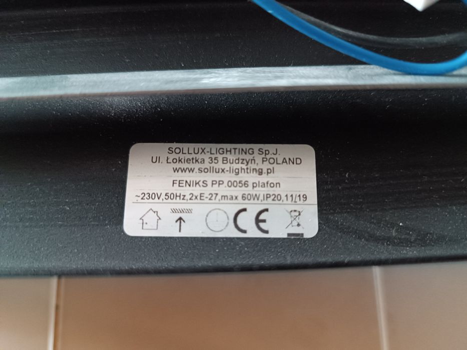 Lampa Sollux FENIKS na 2 żarówki
