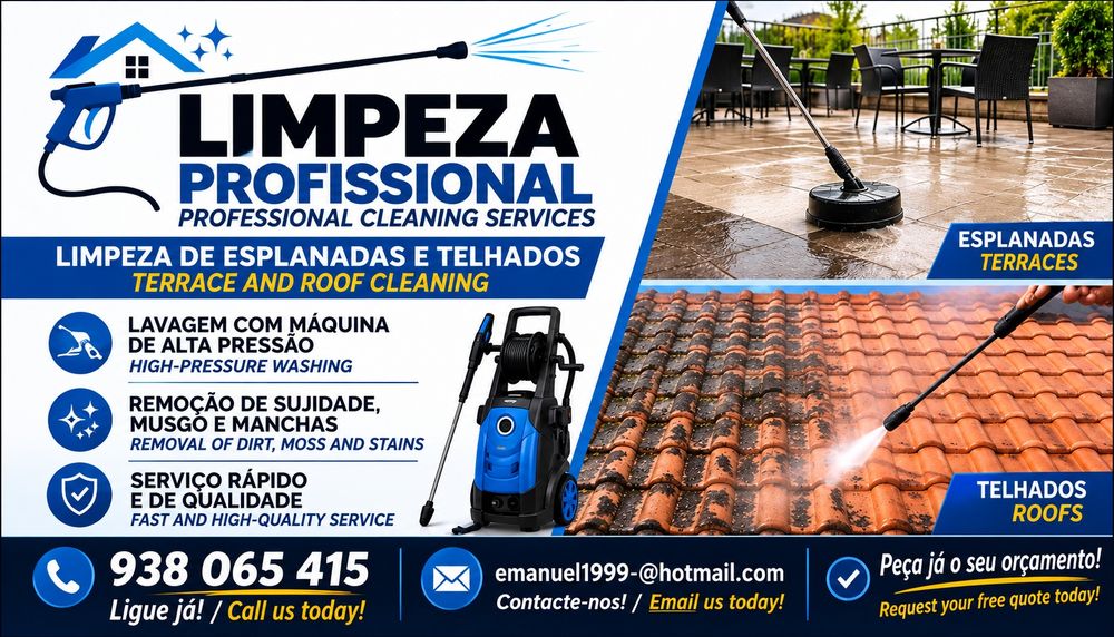 Limpeza de esplanadas