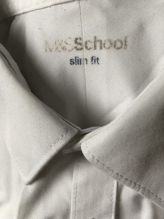 Рубашка (белая или голубая) школьникуM&S на мальчика 9-10 и 10-11 лет