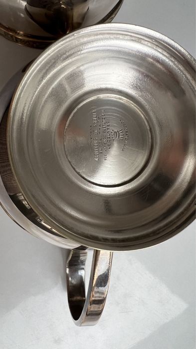 посеребренная молочница и сахарница Viners of Sheffield