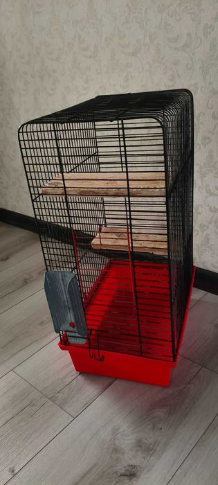 Клітка для гризунів або птахів, Б/У. 23*34*50см.