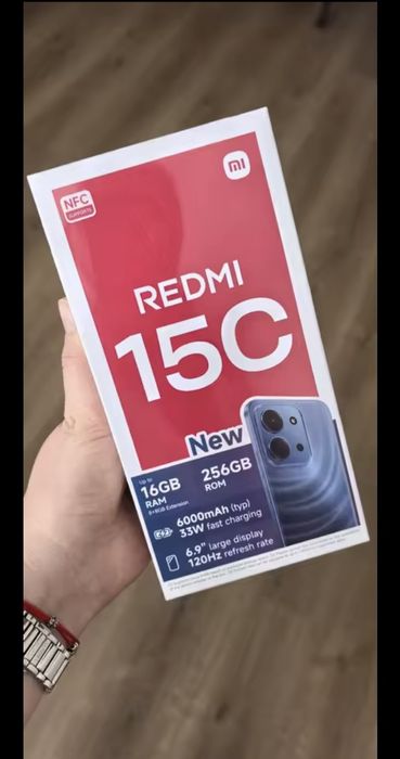 Redmi 15C 8/256 Black/Blue з NFC ціна вказана без комісії олх доставки