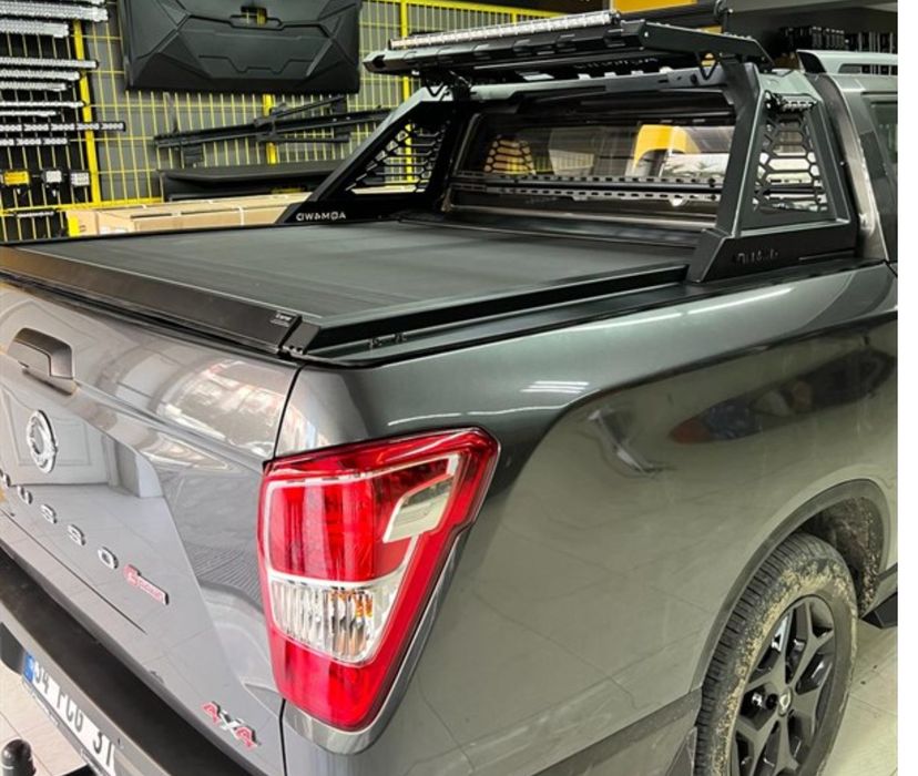 SsangYong Musso orurowanie paki rollbar HUNT +kosz