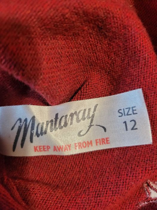 Tunika/sukienka sweterkowa bufki, bawełna/merino bordo 38/40