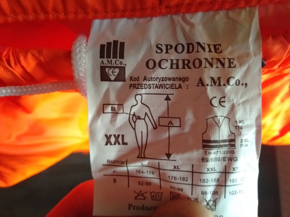 Kurtka i spodnie odblaskowe - odzież robocza