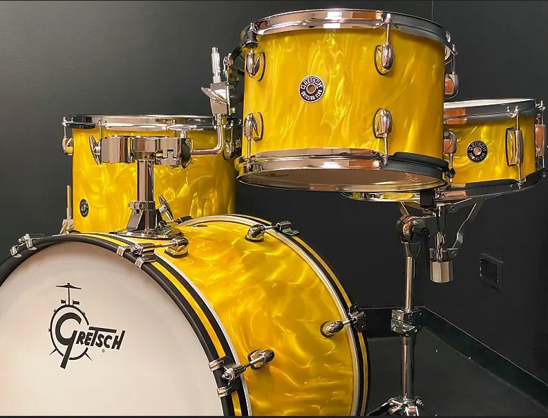 Gretsch perkusja Catalina Club Shellset 18'' Yellow Satin Flame