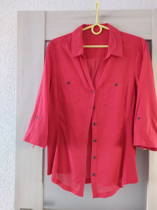 koszula bawełniana czerwona Orsay