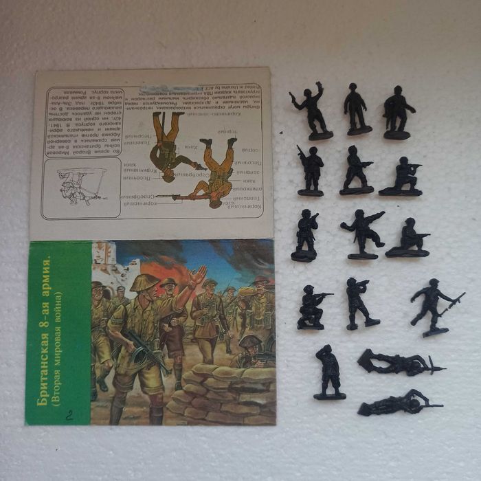 Набор солдатиков британской 8-й армии, Масштаб 1/72