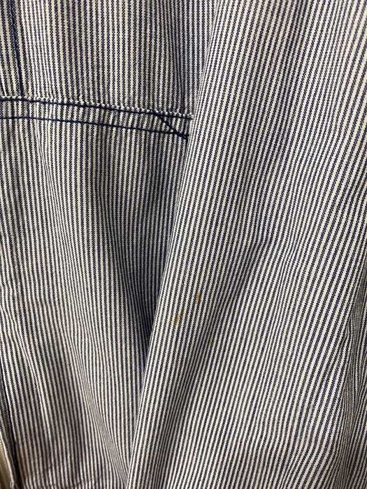 Męska niebiesko-biała wiosenna kurtka z kapturem w paski H&M Divided L