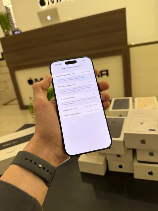 Iphone 16 pro Max 256  Gb Black Titanium aкумулятор Фізична сім