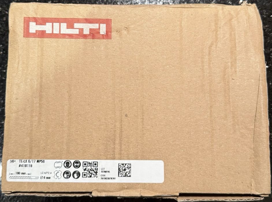 10 sztuk - NOWE wiertło HILTI TE-CX 6/17 - fi 6 mm udarowe TE-CX (SDS PLUS) klasa: ULTIMATE
