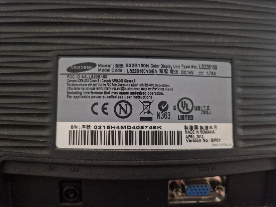 Monitor Samsung s22b150n