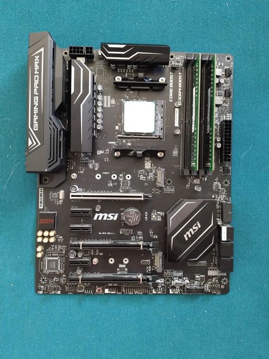 Conjunto motherboard x470, 32gb ram e cpu ryzen 5