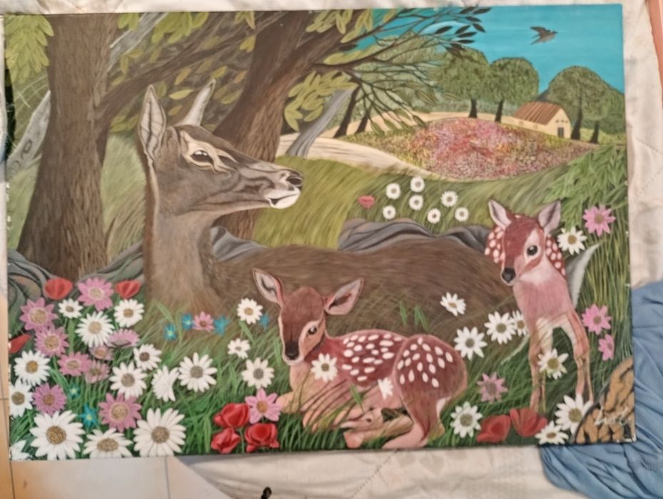Pinturas em acrilico sobre tela