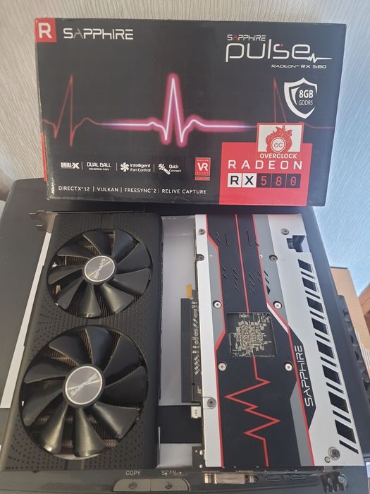 Видеокарта б\у ASUS STRIX RX580 8GB ТОП СОСТОЯНИЕ и другие