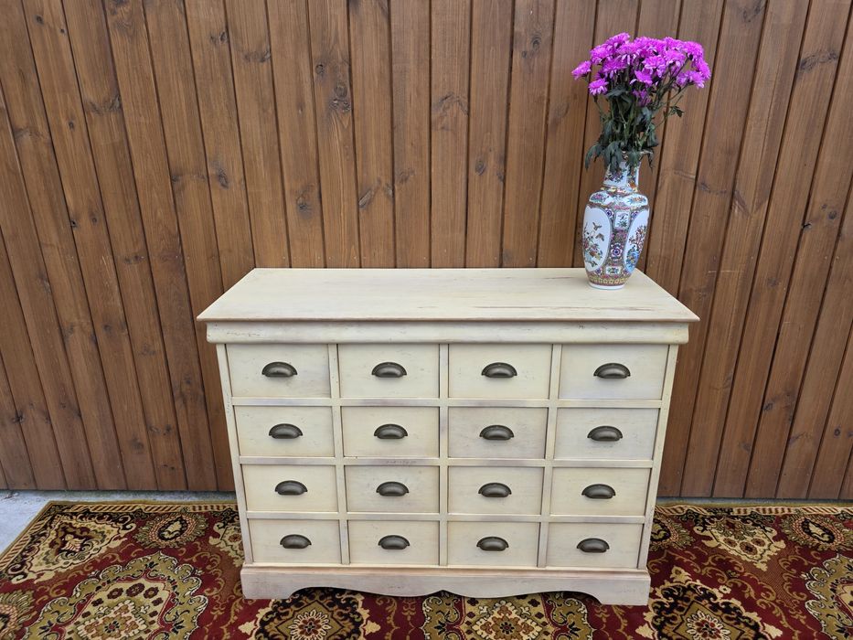 Komoda vintage z szufladami jasna 125 cm #1994 Stylowy Węgrów