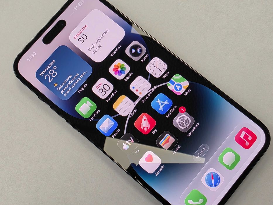 iPhone 14 PRO MAX 256GB Dual SIM (SIM + eSIM)/ Space Black/ BAT 84%/ Grade A-/ + ładowarka/ GW 12 MSC
