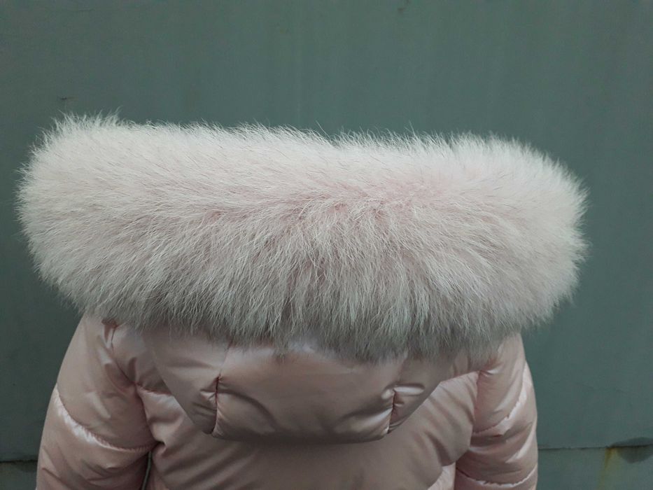 Новинка, пуховик на тинсулейте с натуральной опушкой, 98-134 см