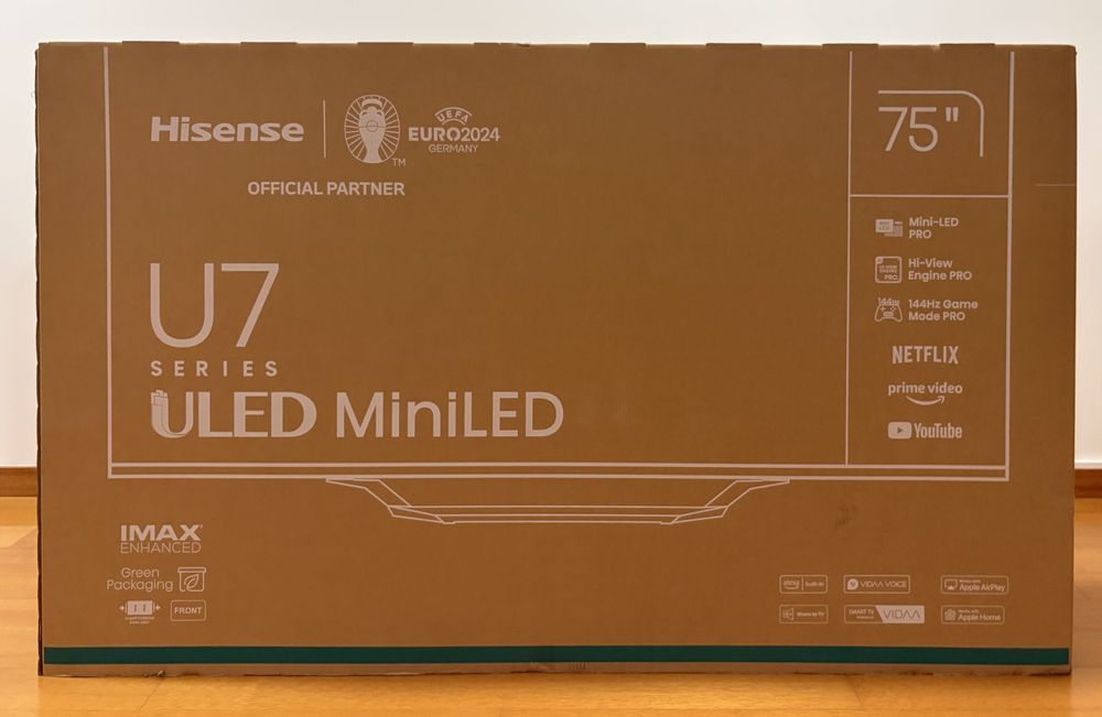 Smart TV Hisense 75" 75U7NQ ULED Mini-LED | Praticamente Sem Uso | Garantia 2027