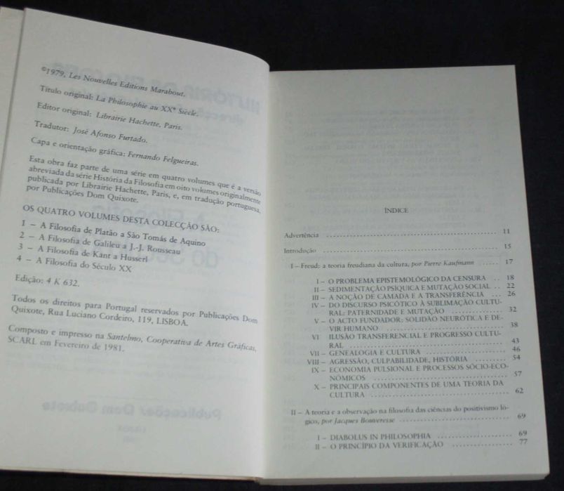 Livro A Filosofia do Século XX François Châtelet