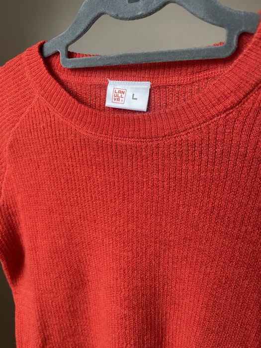 Bluzka lanullva merino wełna tshirt L