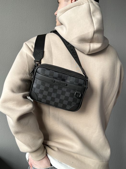 Чоловіча сумка Louis Vuitton мужская сумка бананка барсетка мессенджер