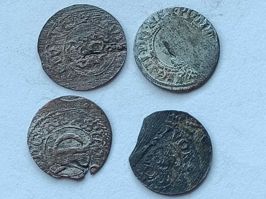 Szeląg Ryski Livonia ,Krystyna Waza rzadki oryginał Srebro