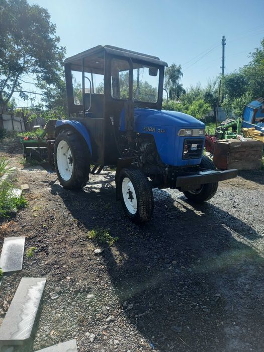 Міні трактор зубр 244+фреза+плуг