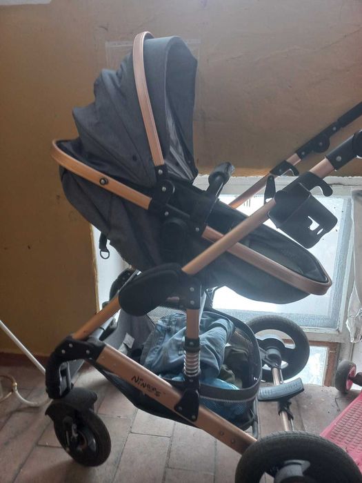 Дитяча коляска трансформер 2 в 1 Ninos Freelander Grey.