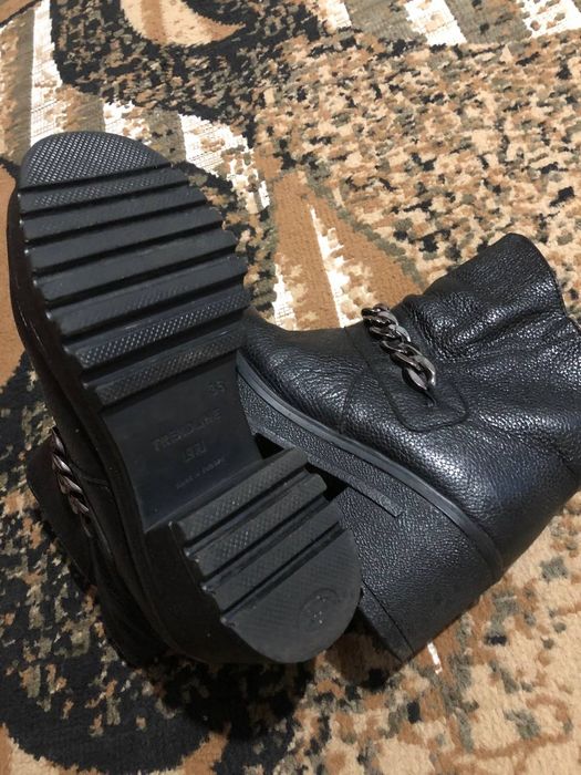 Сапоги женские зимние,натуральная кожа и замш-размер: 36/37/38.