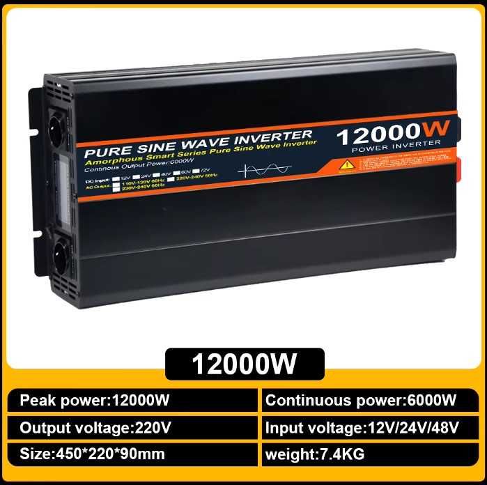 Inversor ONDA PURA 2000W, 2500W, 4000W, 6000W 12VDC ou 24VDC-220VAC
