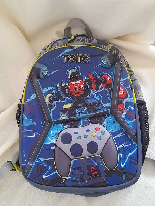 Mochila Escolar Totto Monark (Tema Gaming / Videojogos) – Tam. Médio