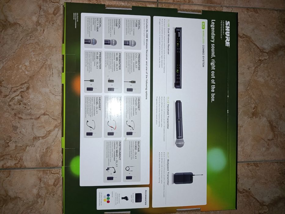 Vendo Microfones sem fio Chure Beta 58A BLX 88 Completamente Novos