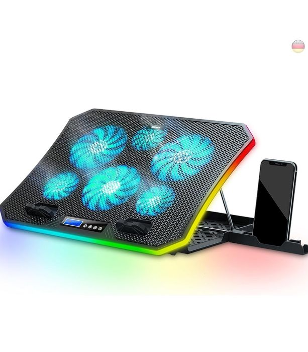 Podstawka chłodząca pod laptopa wentylator TopMate C12 RGB
