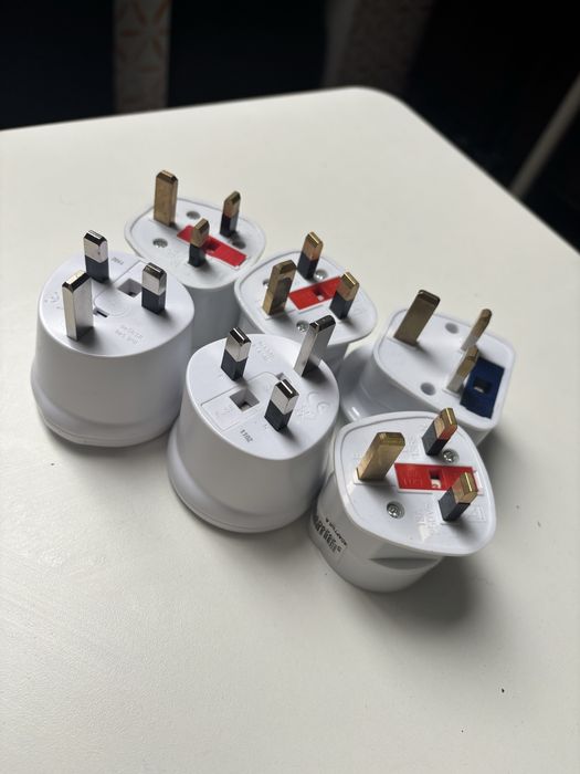 Zestaw 6x Przejściówka Adapter UK Anglia